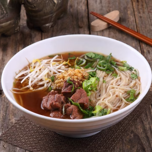 Rich, slow-simmered broth with tender braised beef, silky rice noodles, bean sprouts, and fresh herbs.